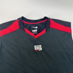 Nike LeBron James Basketball Jersey Tank Top Black Red‎ Youth XL 18-20